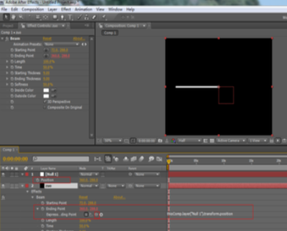 Ae打造折线效果的操作过程截图