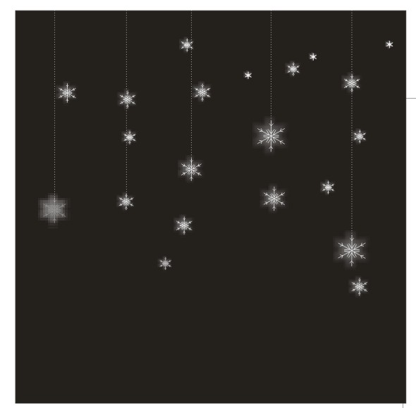 CDR做出雪花效果图的操作流程截图