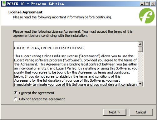 FORTE 10进行安装的使用操作教程截图