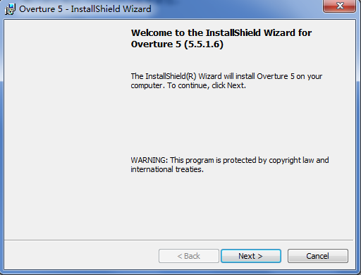 Overture软件的详细安装方法步骤截图