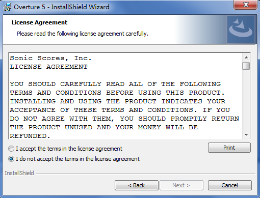 Overture软件的详细安装方法步骤截图