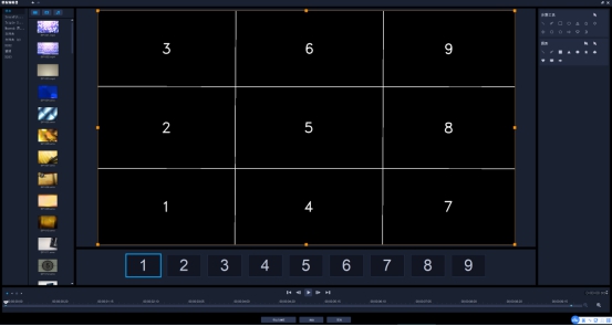 思杰马克丁会声会影官方教程:制作九宫格拼图镜头缩放效果截图