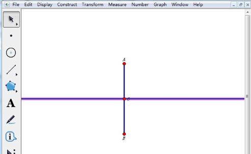 几何画板使用变换命令制作菱形的操作步骤截图