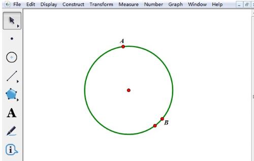 几何画板度量弧长的操作流程截图