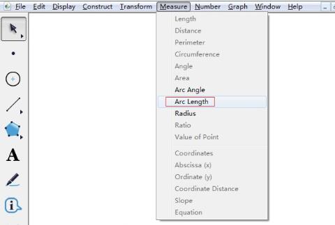 几何画板度量弧长的操作流程截图