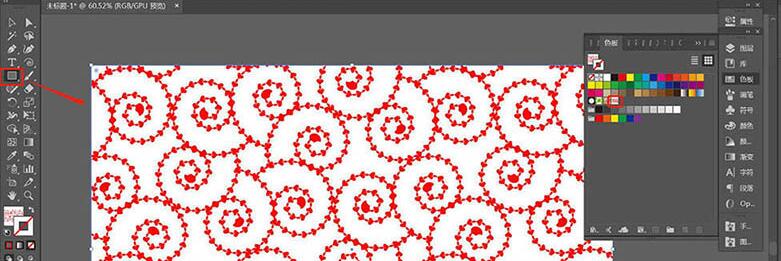 ai设计规律的螺旋线背景图的详细步骤截图