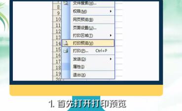 Excel表格打印不完整的处理操作步骤截图