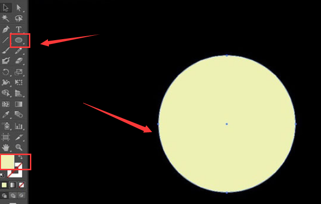 ai如何绘制圆月矢量图?ai圆月矢量图绘制方法截图