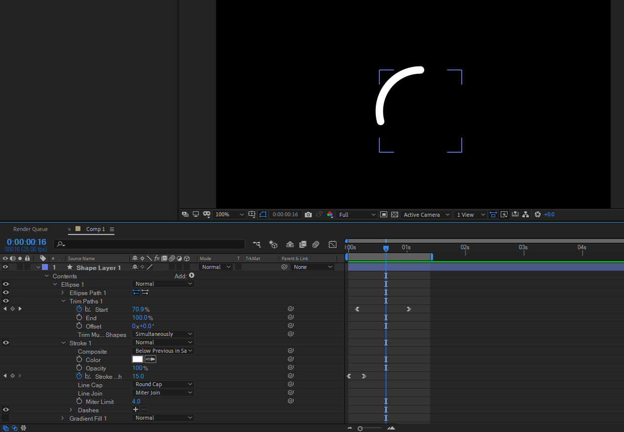 AE怎么制作生长成曲线的动画效果?AE制作生长成曲线的动画效果操作教程截图