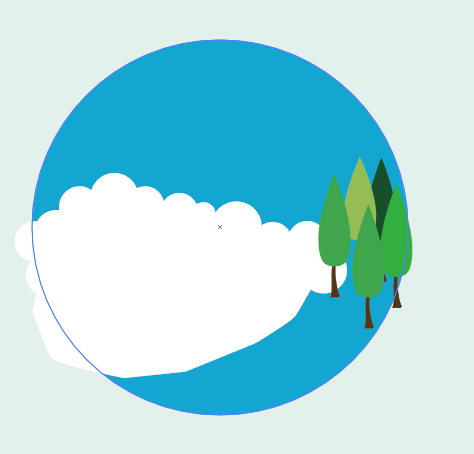 ai晚春手机壁纸怎么绘制?ai晚春手机壁纸绘制方法截图