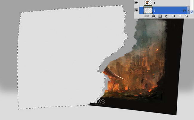 ps怎么做纸张撕裂的效果(8)