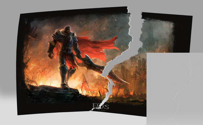 ps怎么做纸张撕裂的效果(9)