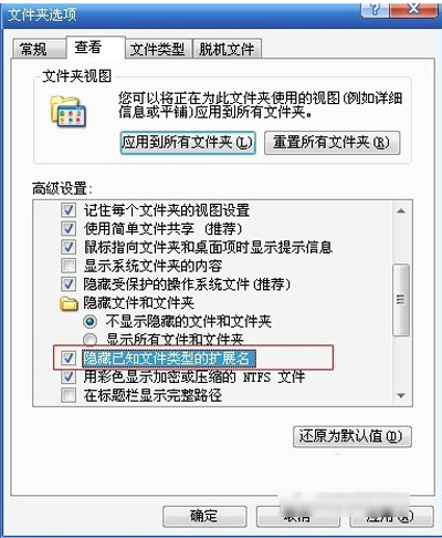 Win10后缀名隐藏了怎么打开?