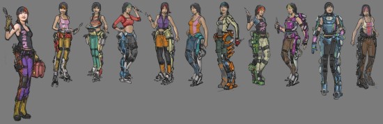 赛博朋克2077制作概念图!机械战甲科技感十足!