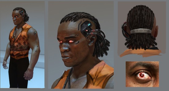 赛博朋克2077制作概念图!机械战甲科技感十足!