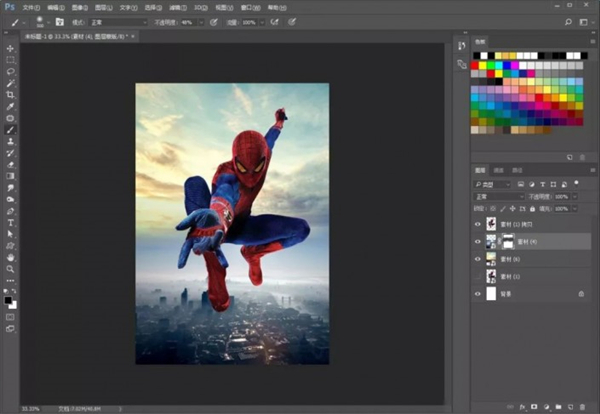 如何使用PS设计漫威蜘蛛侠海报?