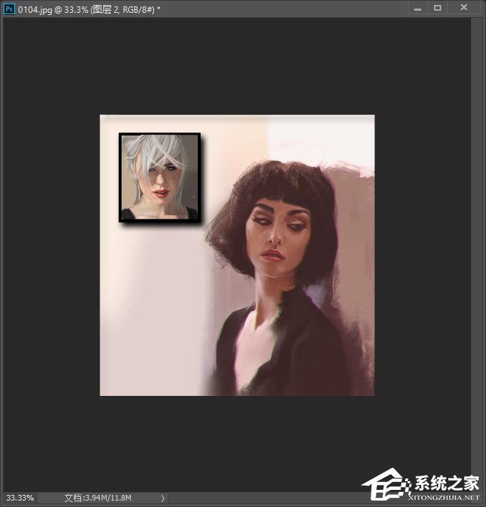 PS怎么让两张图片合成一张?两张图片自然叠加的方法