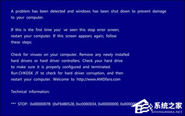 计算机蓝屏都是怎么回事?Win7电脑蓝屏代码大全