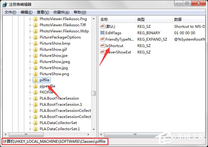 如何去掉Win7系统快捷方式图标小箭头?