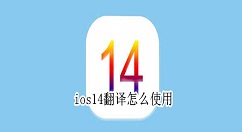 我来教你ios14翻译怎么使用 ios14翻译使用教程。