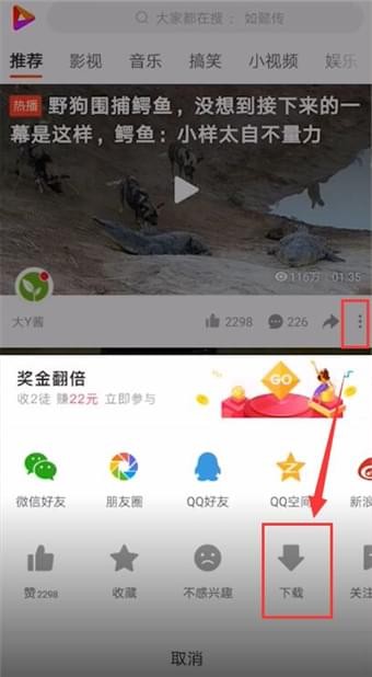 我来教你在好看视频APP中找到下载文件的具体方法。