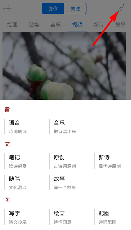 西窗烛发布原创作品的简单操作截图