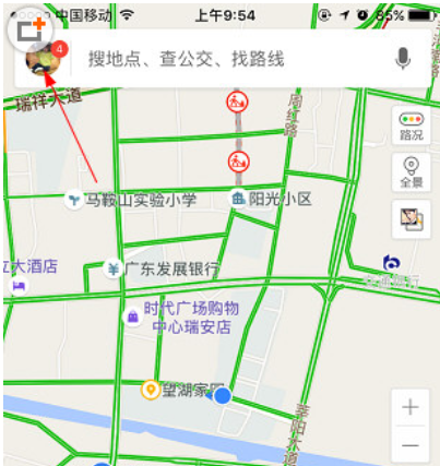 小编教你在百度地图中设置记录足迹的具体操作步骤。