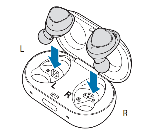 小编分享三星Gear IconX 2018耳机充电的详细教程。