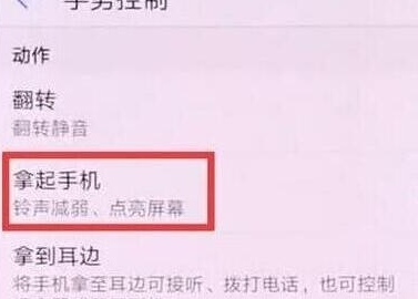 华为mate20x中将抬手亮屏打开的具体操作截图