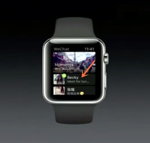 分享iwatch微信手写在哪里设置。