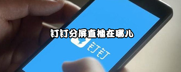 我来分享钉钉分屏直播在什么地方。