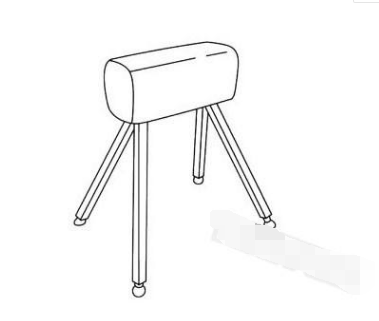 小编教你QQ画图红包鞍马怎么画。