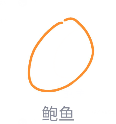 我来教你QQ画图红包怎么画鲍鱼。