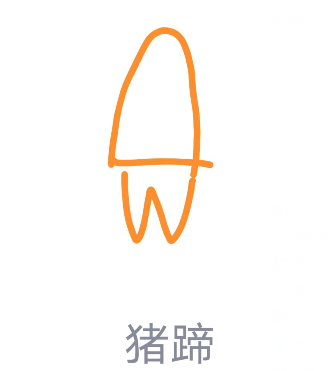 小编分享QQ画图红包猪蹄怎么画。