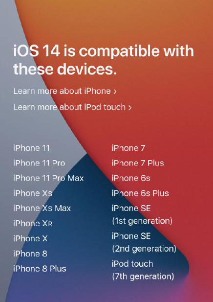 教你ios14适配哪些机型。