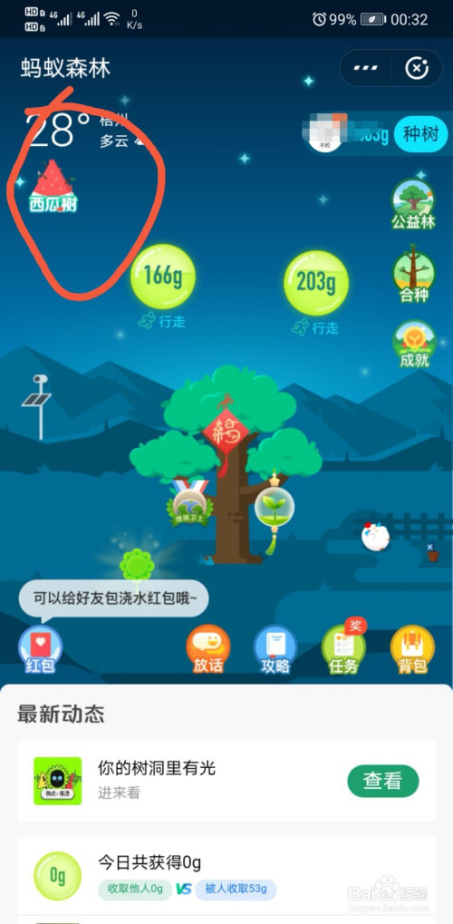 小编教你支付宝蚂蚁森林西瓜树装扮如何获得。