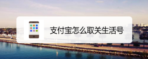 分享支付宝如何删除生活号。