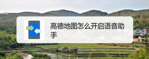 分享高德地图在什么地方设置语音助手。