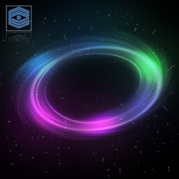 我来分享用PS制作旋转彩色光环图案的具体操作流程。