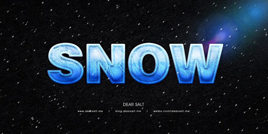 我来教你用PS制作出冷冻字体效果的具体操作步骤。