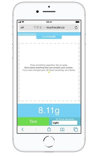 iphone称重功能怎么用。