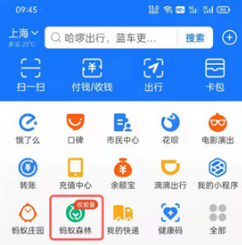 支付宝蚂蚁森林保护地巡护步数如何兑换。