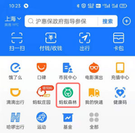 支付宝蚂蚁森林藏狐如何收取能量。