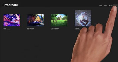 procreate如何设置a3画布。