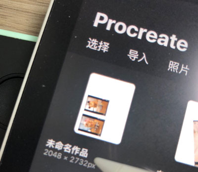 Procreate如何修改作品名称。