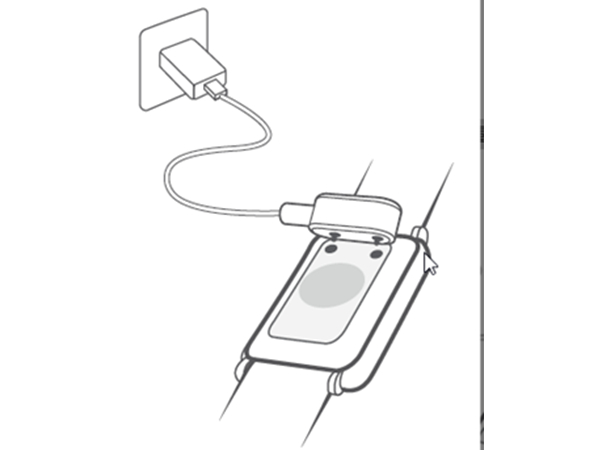 华为手环6pro如何充电。