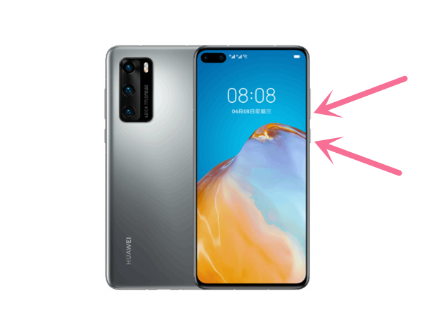 华为p40如何截屏。