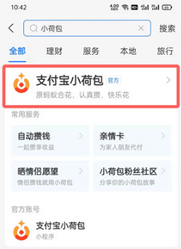 支付宝小荷包如何查看明细。