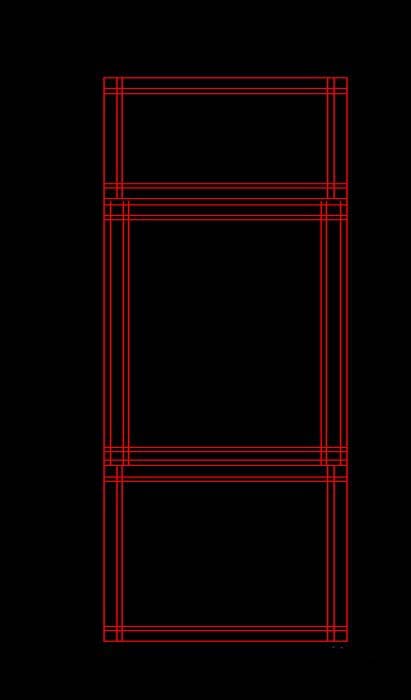 cad绘制窗户平面图的操作过程截图