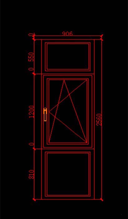 cad绘制窗户平面图的操作过程截图